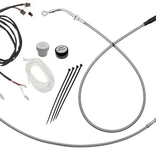 Fat Baggers EZ Install Cable Kit for 16" Ape Bars Stainless/Chrome #119016-C