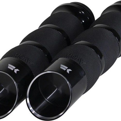 Khrome Werks Air Cushion Edge Tip Grips Black #500150 Harley Davidson