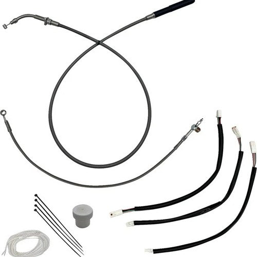 Fat Baggers EZ Install Cable/Line Kit for 12" Ape Bars Stainless #149012