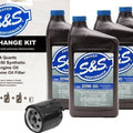 S&S Oil Change Kit with Black Oil Filter Harley Davidson Milwaukee Eight