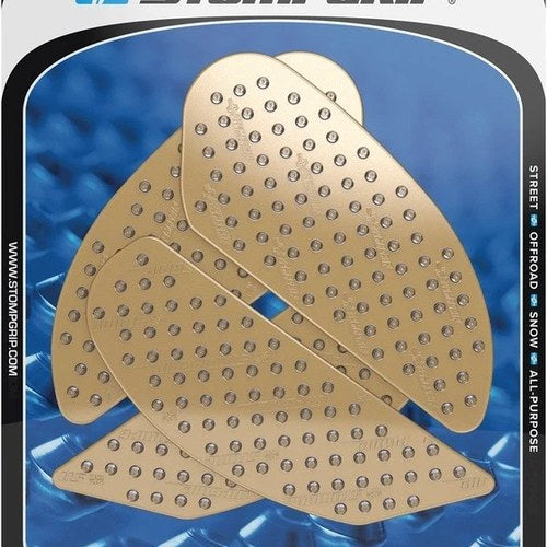 Stomp Volcano Profile Traction Pad Tank Grips Clear #55-10-0150C for Kawasaki