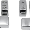 DS Handlebar Switch Cap Kit Chrome Harley Davidson Softail/Softail Deluxe 2011