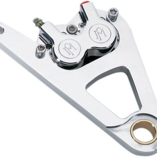 PM 4-Piston Classic Caliper for Springer Front Right 11.5" Polished 1217-0017P
