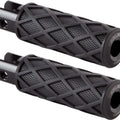 Arlen Ness Knurled Diamond Driver Footpegs Black 400-051 Harley Davidson Softail