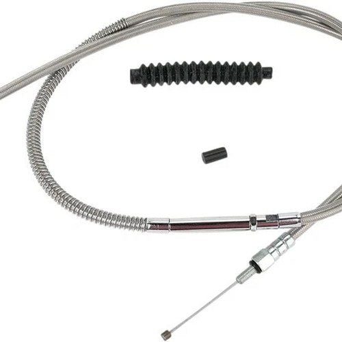 Barnett Clutch Cable +8" Stainless Braided Harley Davidson Softail