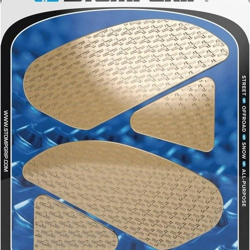 Stomp Icon Profile Traction Pad Tank Grips Clear for Honda CBR300R 2015-2021