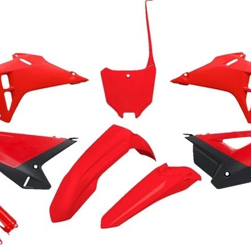 UFO Plastics Kit Red/Black HOKIT127F-999 for Honda CRF250R 4-Stroke/CRF450R 2025