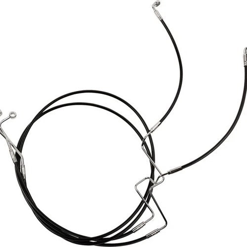 Magnum XR Lower Brake Line Black/Chrome Harley Davidson Fltrk Road Glide Limited