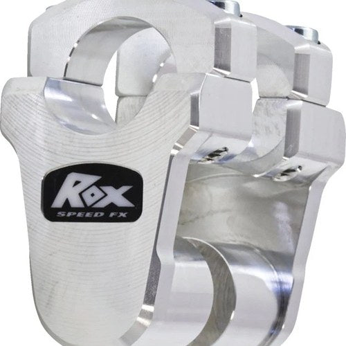 Rox Speed FX Pivot 1-1/4" Handlebar Risers 2" Silver #1R-P13RINM Indian