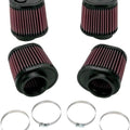 K&N Clamp-On Air Filters Oval Taper for Yamaha VMX1200 Vmax 85-86,88-07