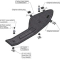 Leo Vince Custom Heat Shield Carbon Fiber Husqvarna 701 Supermoto 2016-2021