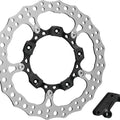 Arlen Ness Big Brake 14" Jagged Floating Brake Rotor Front Right Black #300-004