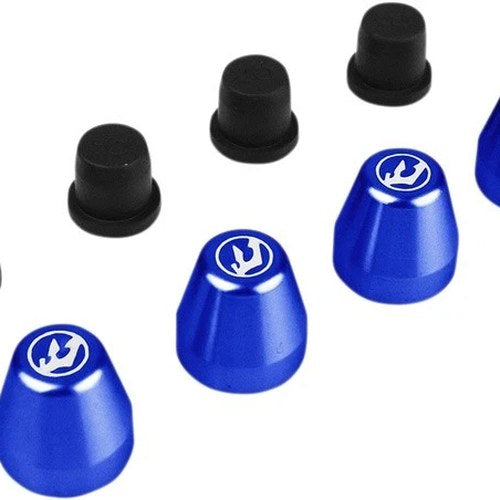Driven Motorcycle Brake Bleeder Cover Kit Blue