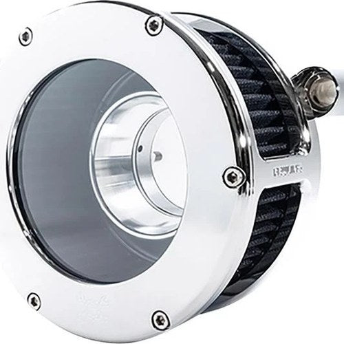 Feuling BA Series Air Cleaner Chrome With Clear Cover/Black Filter #5548