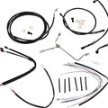 Burly Handlebar Cable/Line Kit for 16" Hangers w/o ABS Black #B30-1174