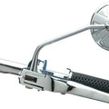 DS Arlen Ness Round Series Mirror With Thin Stem