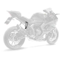 Leo Vince Muffler Bracket Stainless Steel Black for Yamaha YZF-R7 2022-2023