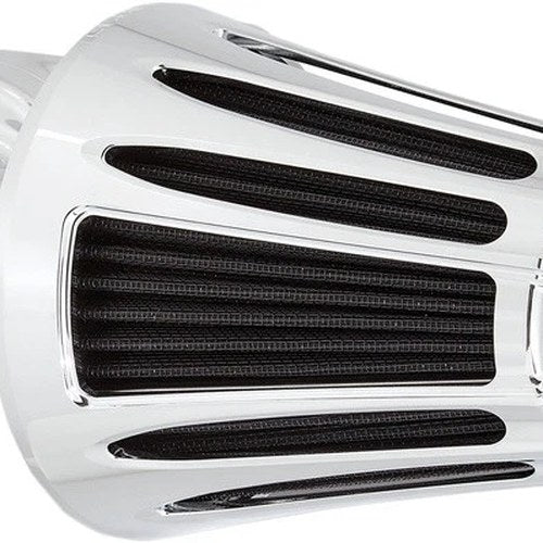 Arlen Ness Monster Sucker 90-Degree Air Cleaner Kit Deep Cut Chrome Harley M8