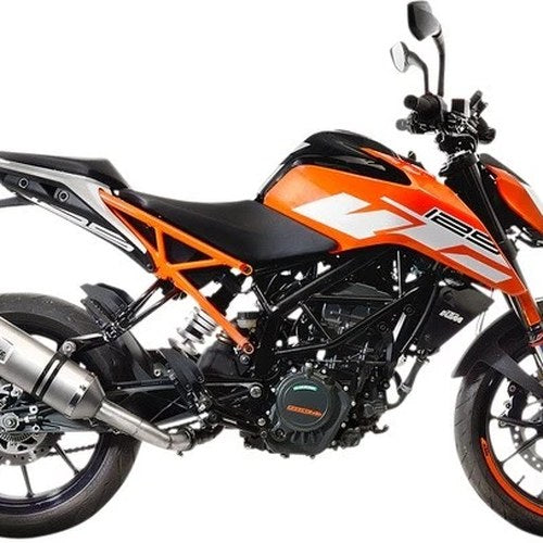 Leo Vince LV One Evo Slip-On Muffler Stainless/Carbon Fiber #14185E KTM 390 Duke