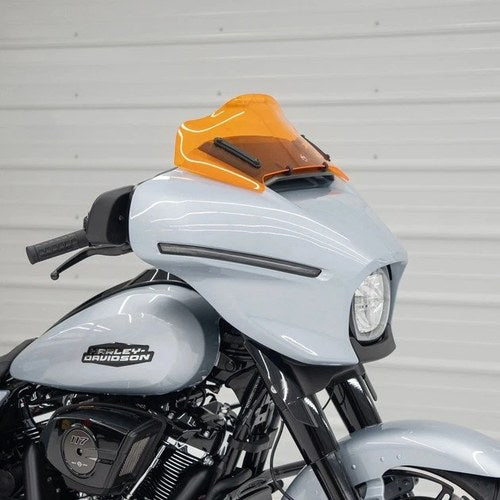 Klock Werks Flare Windshield 8" Orange Harley Davidson Flhx Street Glide 2024