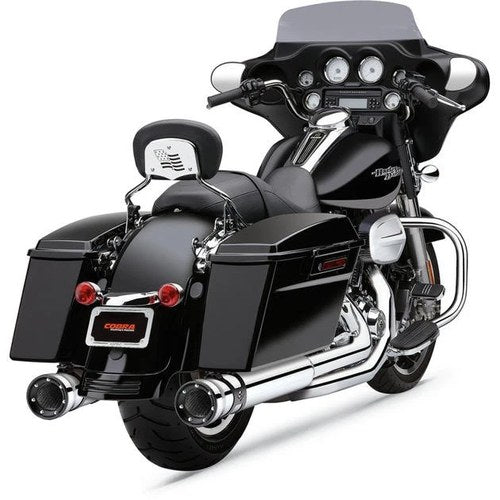 Cobra Race-Pro Slip-On Mufflers Chrome #6218 Harley Davidson