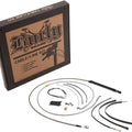 Burly Handlebar Cable/Line Kit for 16" Hangers w/o ABS Stainless #B30-1250