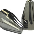 Ciro Bolt Caps 1/4" Fluted Spike Black 10-Pack