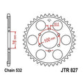 JT Steel Rear Sprocket 532 43T fits Suzuki RF900R 1994-2000