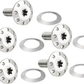 Arlen Ness Floating Brake Rotor Bolts Front Silver 5-Pack #300-906