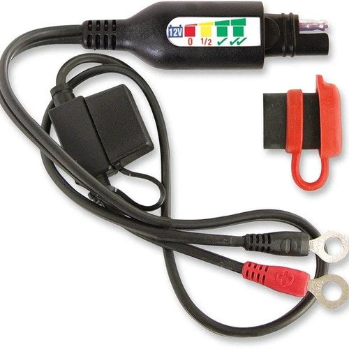 TecMate OptiMate Permanent Power Lead w/Battery/Charge Status Sae to M6/M8