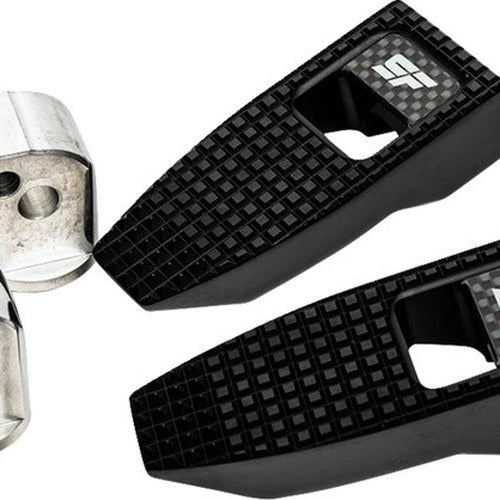 SlyFox Passenger Footpegs Black #SF-903-02-1 Harley Davidson Softail