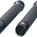 Khrome Werks Custom Contour Edge Diamond Grips Black