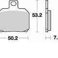 Braking SM1 Brake Pads #828SM1 Bombardier Traxter 500 1999-2000