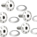 Arlen Ness Floating Brake Rotor Bolts Front Silver 5-Pack #300-905