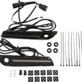 Ciro LED Lighted Saddlebag Hinge Covers Black Smoke Lens #40071 Harley Davidson