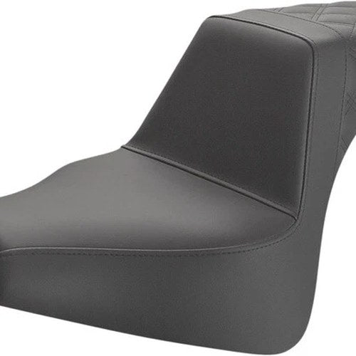 Saddlemen Step-Up LS Seat R. Lattice Stitch Black #283722 Harley Davidson