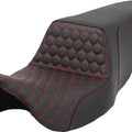 Saddlemen Step-Up HC Seat Red Stitch #284724 Harley Davidson