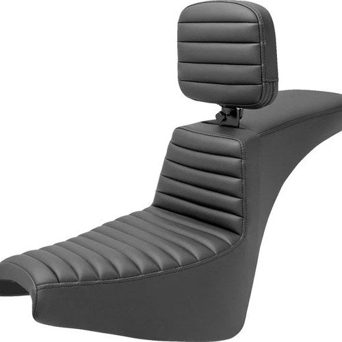 Saddlemen Tour Step-Up Tuck-N-Roll Seat With Backrest Harley Davidson Softail
