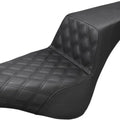 Saddlemen Step-Up LS Seat F. Lattice Stitch Black 283697 Harley Davidson Softail
