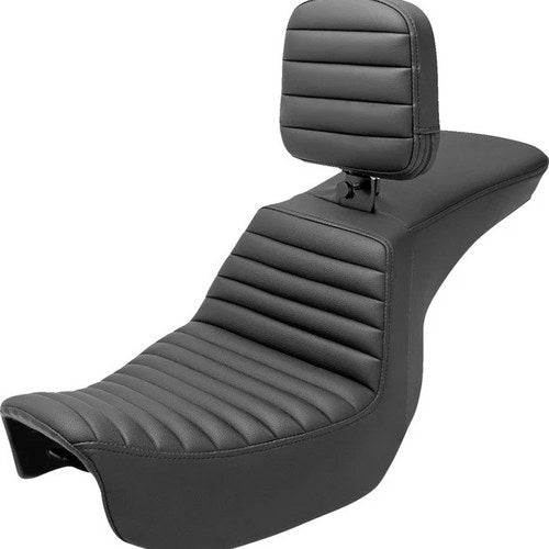Saddlemen Tour Step-Up Tuck-N-Roll Seat With Backrest Harley Davidson Dyna