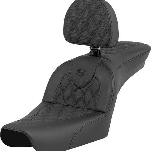 Saddlemen RoadSofa LS Seat With Backrest #284921 Harley Davidson Dyna 2004-2005