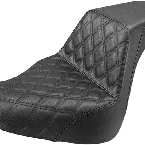 Saddlemen Step-Up LS Seat F. Lattice Stitch Black #283931 Harley Davidson