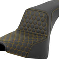 Saddlemen Step-Up HC Seat Gold Stitch #284701 Harley Davidson FXBB/FXBBS/FXST