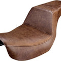 Saddlemen Step-Up LS Seat R. Lattice Stitch Brown #283648 Harley Davidson Dyna