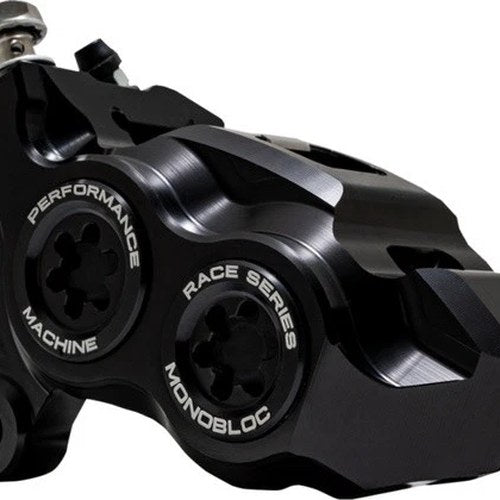 Performance Machine Monobloc Race Brake Caliper Left Black #0053-2957-MB