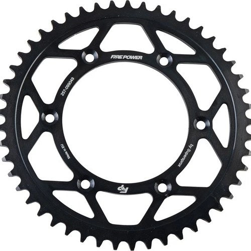 Fire Power 520 Steel Rear Sprocket 49T Black #FPS-990-49-BLK