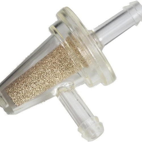 Visu Filter Large Capacity Compact Fuel Filter 1/4" 90 Degree Clear/Bronze