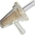 Visu Filter Large Capacity Compact Fuel Filter 1/4" 90 Degree Clear/Bronze