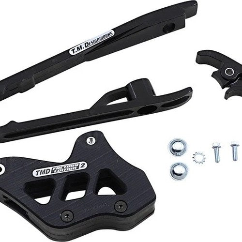 TM Designworks Dirt Cross Multi-Purpose Chain Slide-n-Guide Kit Black DCK-KT3-BK