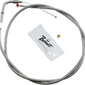 Barnett Push Idle Cable +6 Stainless Braided #114579 Harley Davidson